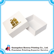 Luxury small gift slide boxes for sale with gold logo on the cover